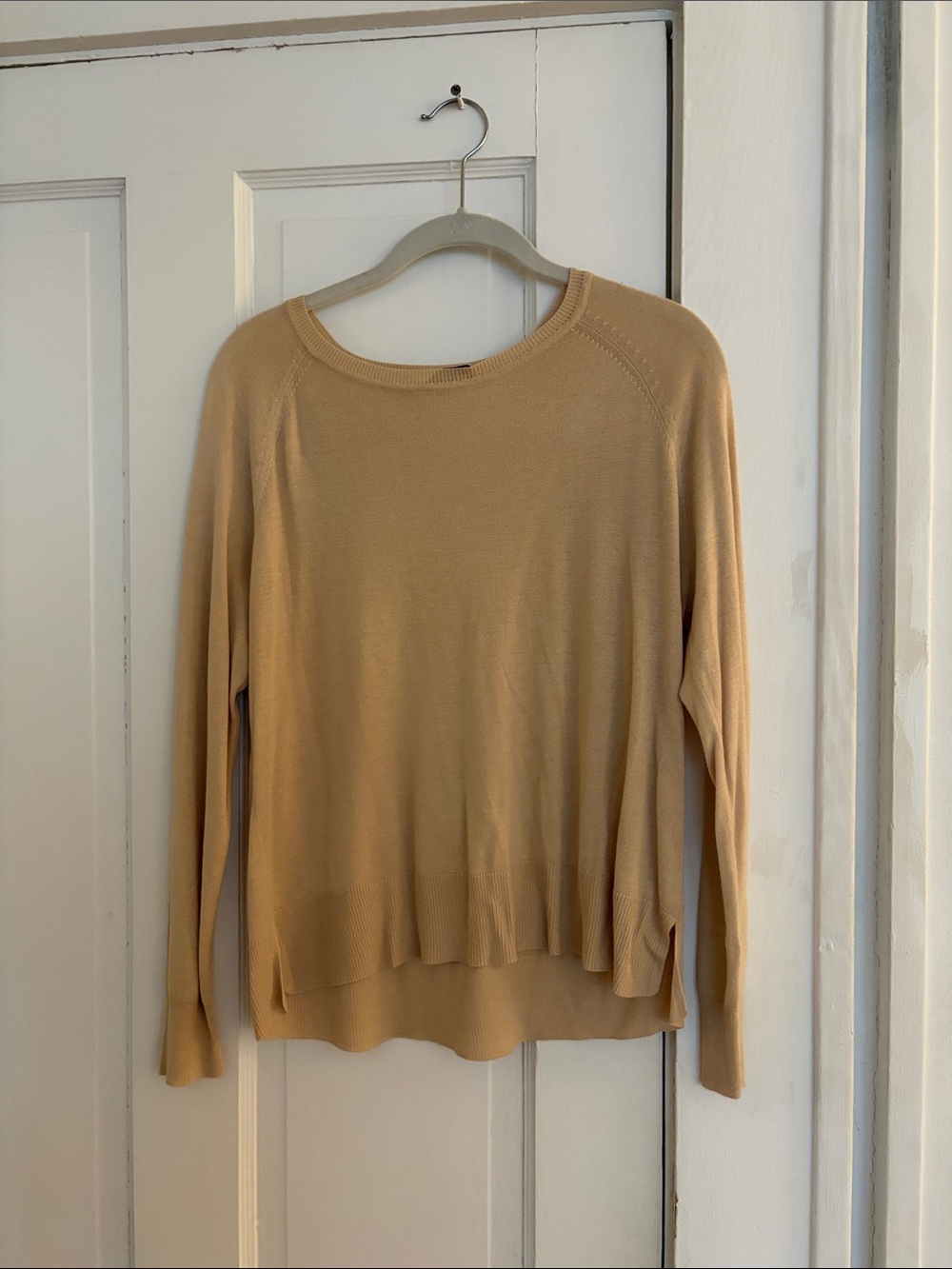 Zara Beige Crewneck Sweater